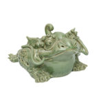 Tì hưu có – Men xanh ngọc – cao 17cm