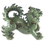 Nghe sứ men xanh ngọc – cao 50cm