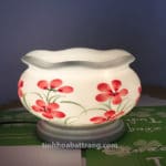 Đèn xông tinh dầu – hoa đỏ