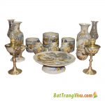 Bộ đồ thờ men rạn số 11