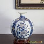 Bình hút tài lộc Tứ cảnh cao 28cm (vàng 18k)